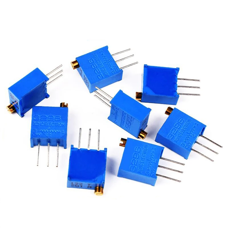 10PCS 3296W potentiometer precision adjustable resistance multi-turn trimming 1K 2K 5K 10K 100K 103 100R Trimmer Potentiometer