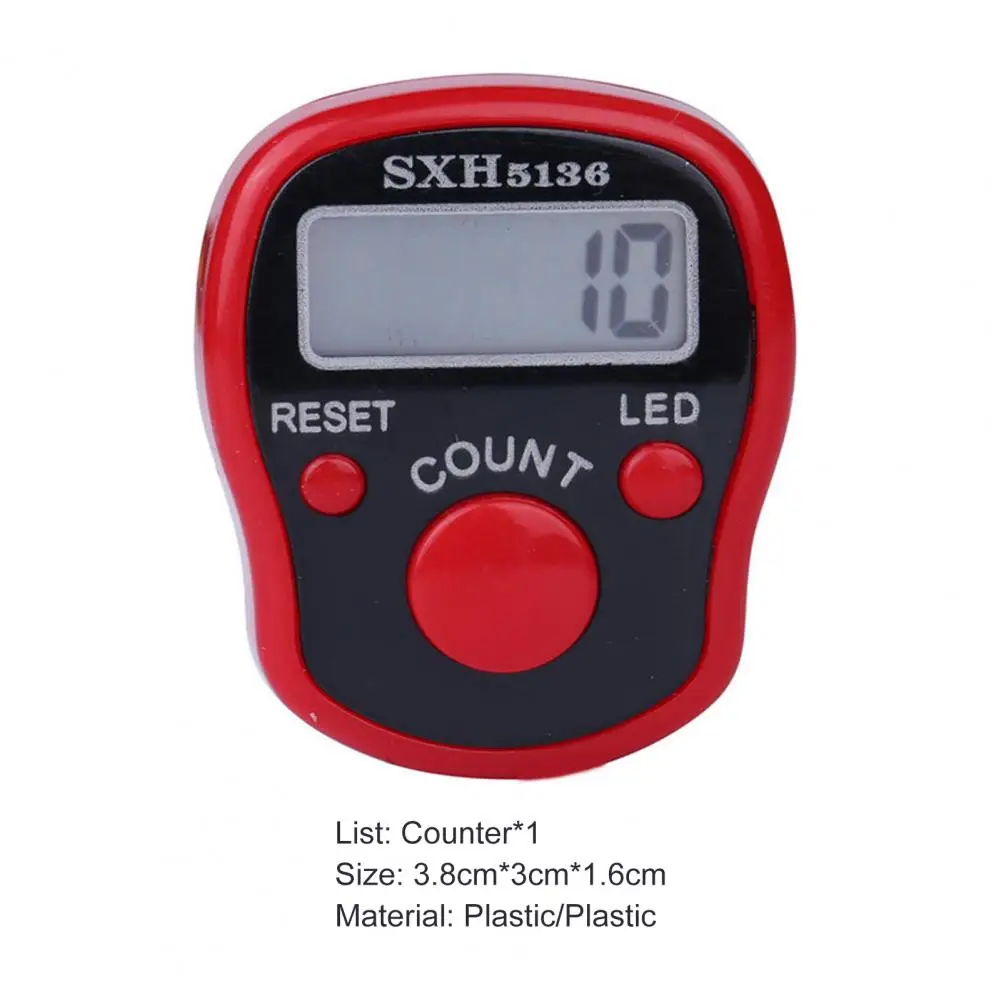 Electronic Counter High Sensitivity Mini Screen Plastic Digital 5 Digit Hand Tally Counter for Home