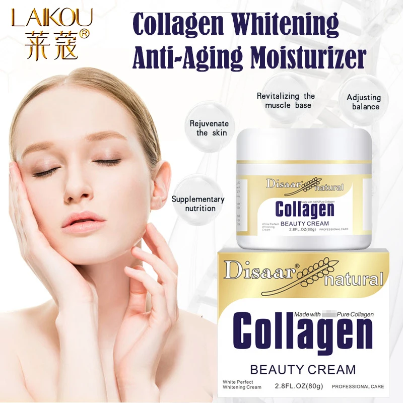 LAIKOU Collagen Face Cream Moisturizing Repairing Cream Nourisn Skin Lifting And Tightening  Day Serum For Face Skin Care Serum