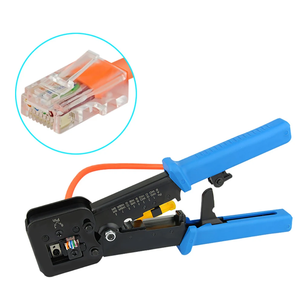 OULLX RJ45 Crimper el ağ araçları pense RJ12 cat5 cat6 8p8c kablo striptizci sıkıştırma kelepçesi maşa klip çok fonksiyonlu