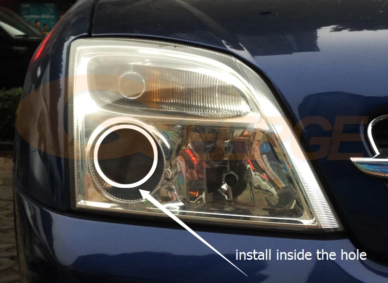 For Opel Vectra C 2002 2003 2004 Bluetooth App Control Ultra Bright Multi-Color RGB LED Angel Eyes Kit Halo Rings