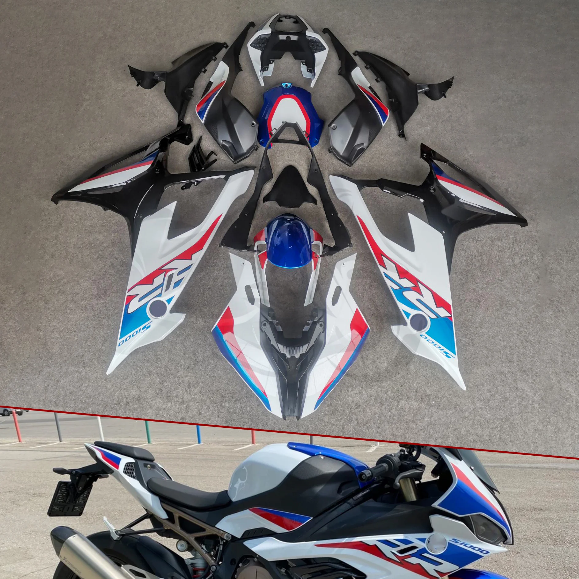 

Fit for 2019 - 2022 BMW S1000RR M1000RR Motorcycle Fairing Set Bodywork Panel Kit S1000 RR M 1000RR 2020 2021 2022 Accessories