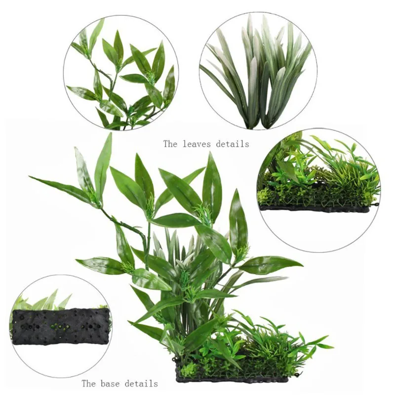 Great Fish Aquarium Decorations Nontoxic Decorative Artificial Weeds Water Ornament Plant Aquarium Plants Grass Accessories