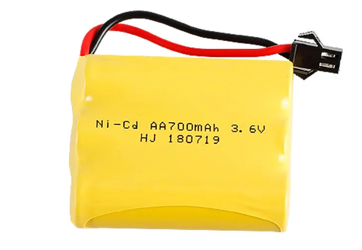 Batería AA Ni-Cd de 3,6 v y 700mah, batería de juguete de alta capacidad, actualización de juguetes eléctricos, coche remoto, barco, robot recargable