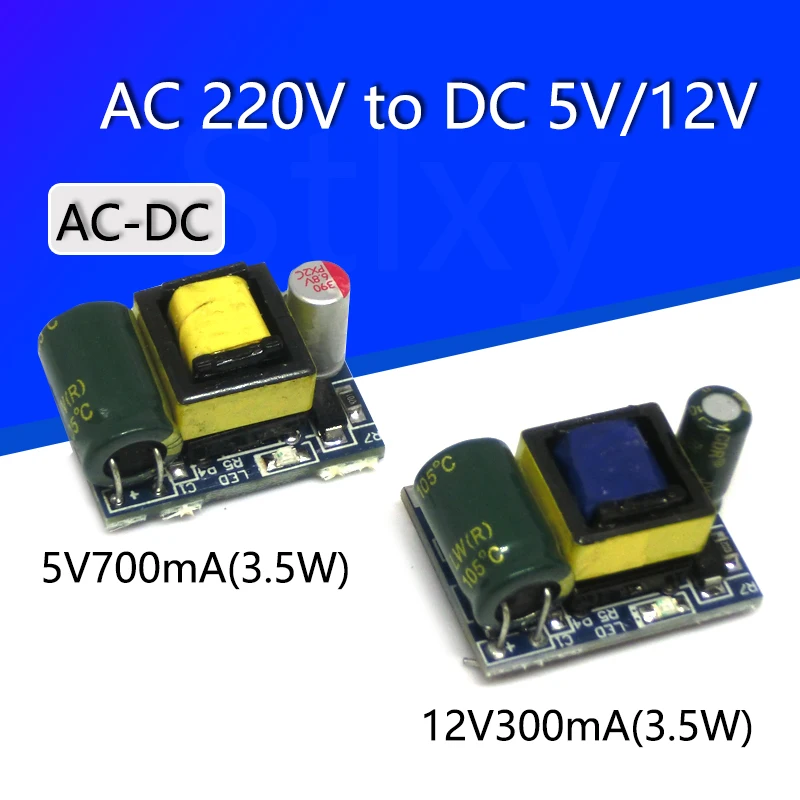 AC-DC 5V 700mA 12V 300mA 3.5W Isolated Switch Power Supply Module Buck Converter Step Down Module 220V turn 5V/12V