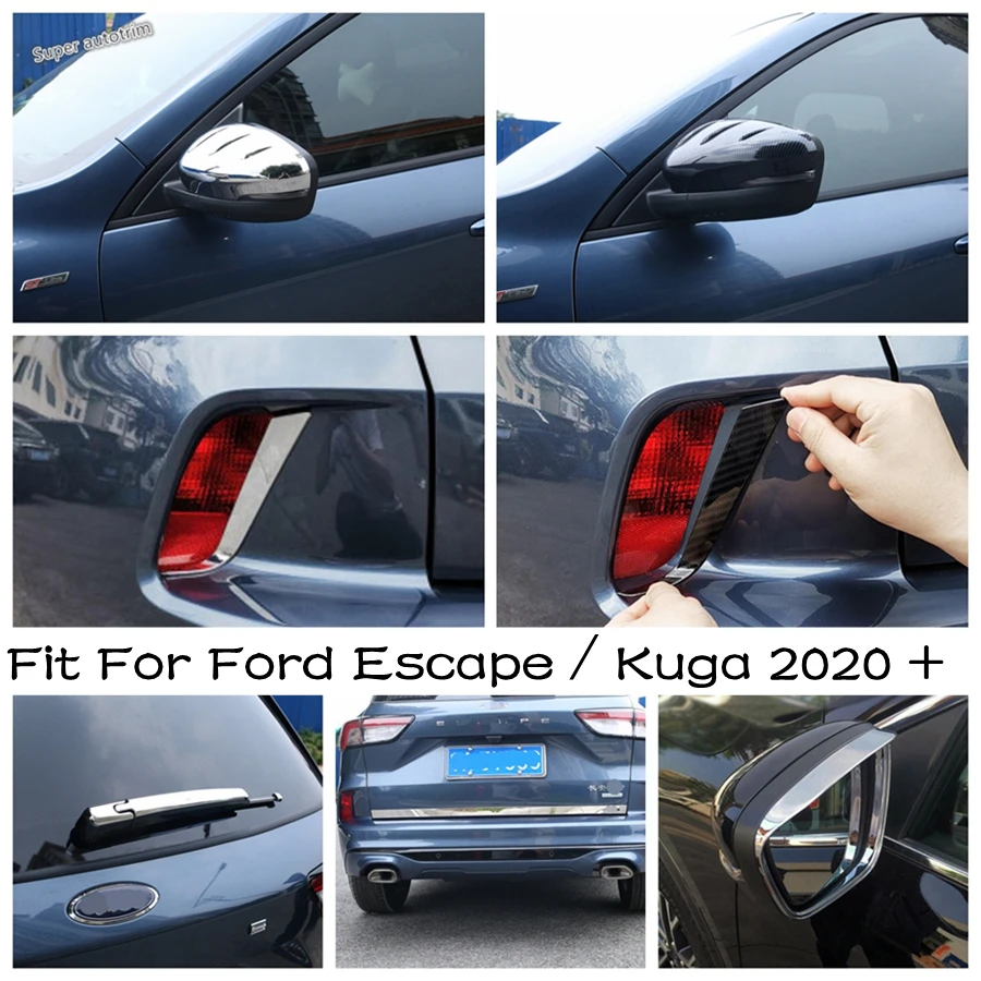 

Rear Window Wiper / Tail Fog Lights / Rearview Mirror / Door Strip Cover Trim For Ford Escape / Kuga 2020 - 2023 Car Accessories