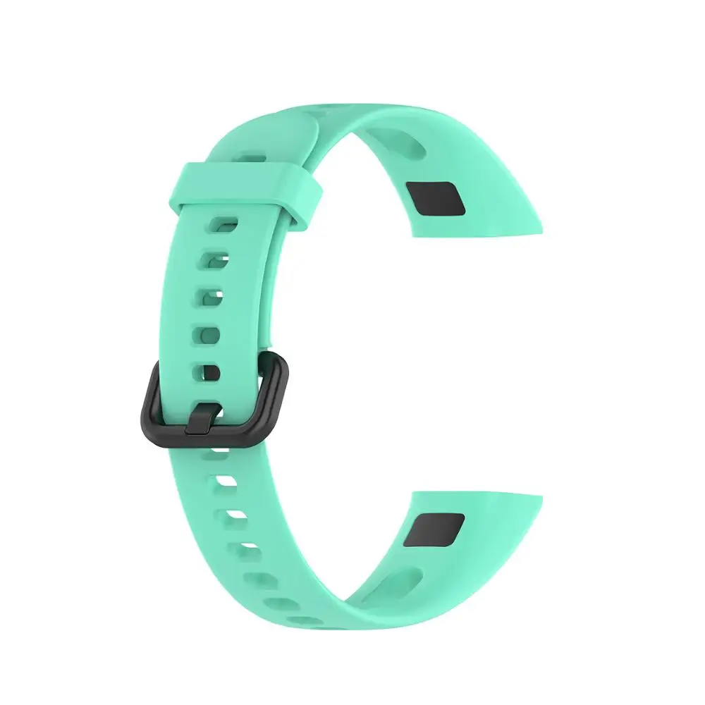 Soft Sport Silicone Wrist Strap Replacement Watch Band for HUAWEI Band 4 / Honor Band 5i Wristbands Buckle Smart Watch Accessory