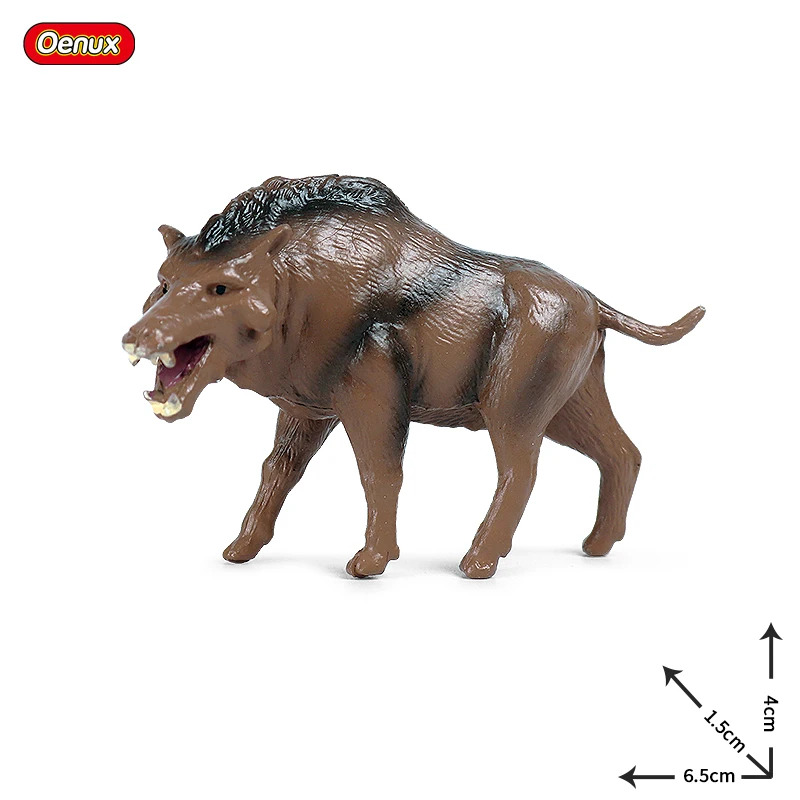 Oenux Mini Ancient Prehistory Wild Animals Sabre-toothed Tiger Mammoth Elephant Action Figure Figurines PVC Model Education Toys