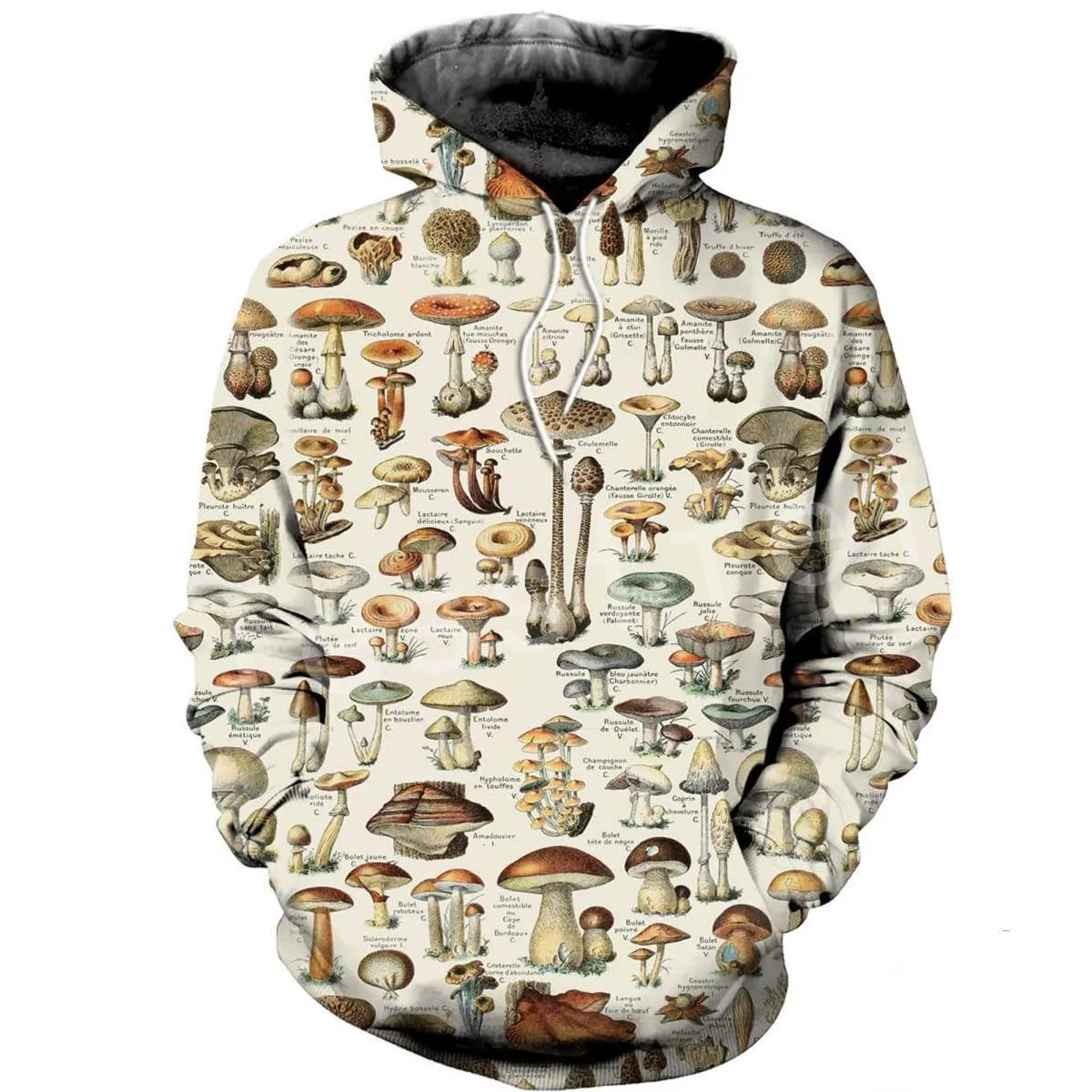 Tesskel-chándal colorido con estampado de setas Unisex, Sudadera con capucha, chaqueta, HIP HOP, dibujos animados, estilo informal, 3D, 9