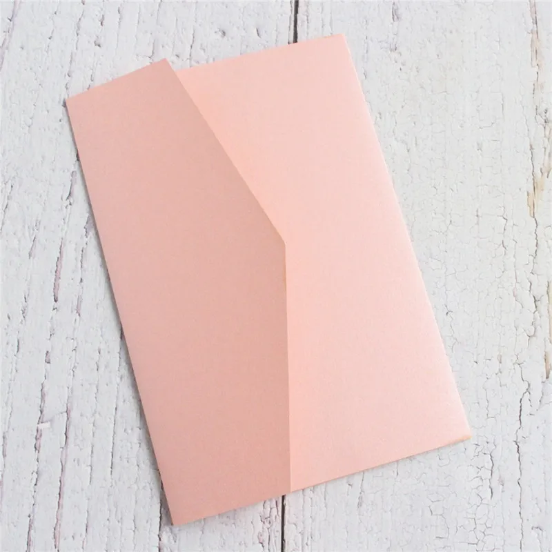Huwelijksuitnodiging Pocket Fold Envelop Marineblauw Mat Papier 250gsm voor Verjaardag Jubileum Sweet 16 Iquinceañera 50 stuks