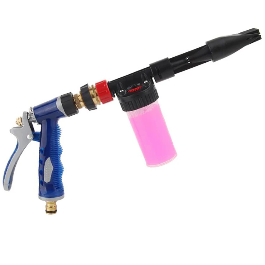 Multifunctional High Pressure Water Gun Foam Pot Nozzle Garden Hose Water Gun Car Wash Cleaning Water Gun For Watering Garden