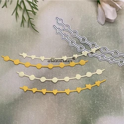 Circle heart chain Metal Cutting Dies Stencils Die Cut for DIY Scrapbooking Album Paper Card Embossing