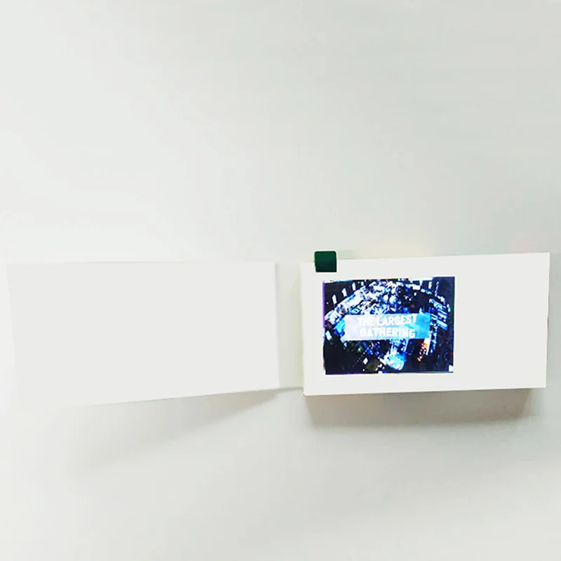 Высококачественный 2,4 дюймовый ЖК-экран видеопоздравительная открытка 128 Мб памяти Пустая Крышка