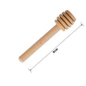 High quality honey bustle bar, mixture handle, jar spoon, practical, 100 pieces, wood dipper, honey, long stick, supplies, honey cooking tools 8 Main Mate Sales - №8