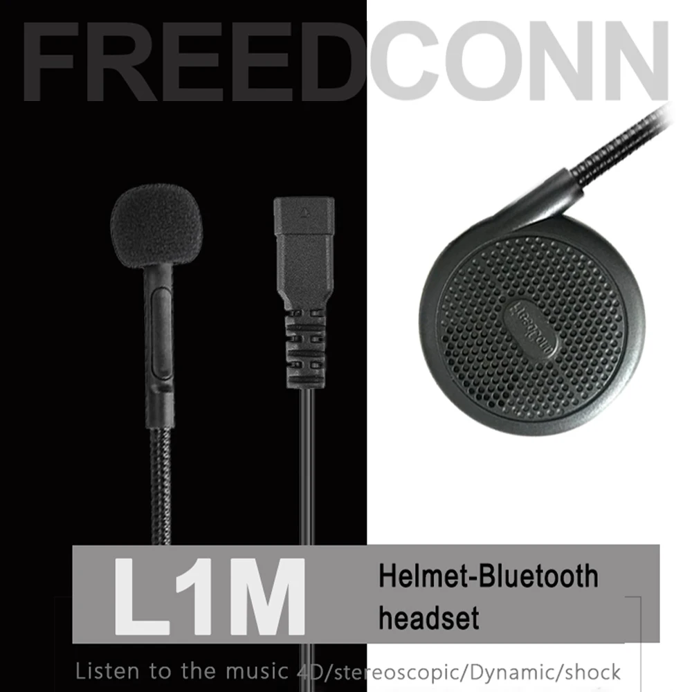 FreedConn-L1M 무선 블루투스 오토바이 헬멧, 헤드셋 휴대폰 BT 모터바이크 헤드폰 이어폰