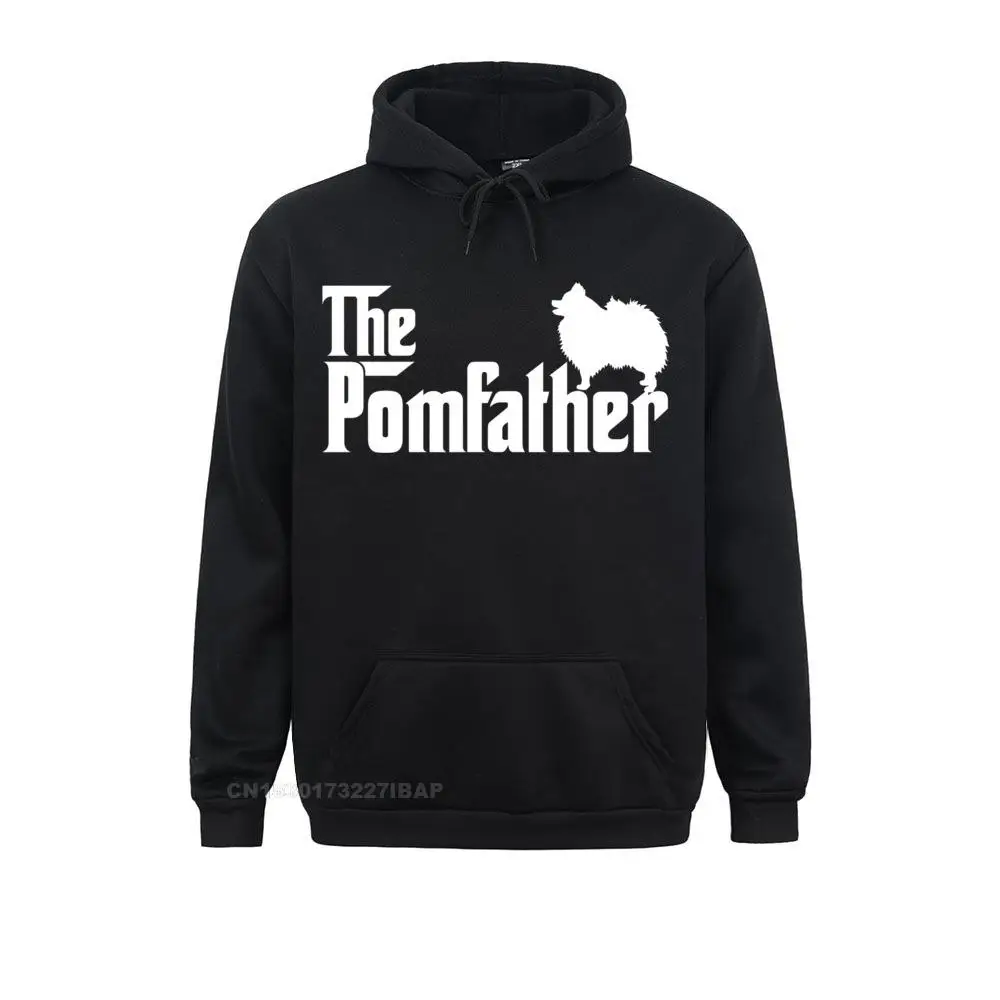 

Mens Funny Pomeranian Father Dad The Pom Father Dog Lover Hooded Pullover Hoodies Designer Street Male Sweatshirts Outdoor Hoods