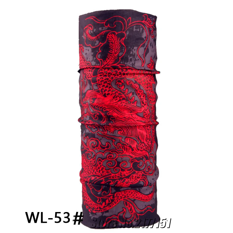 New Fashion Dragon Print Bicycle Motorcycle Bandana Scarf Headband Variety Turban Hood Magic Veil Head Scarf Multi Function