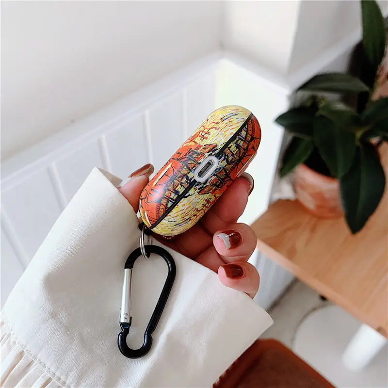 Van Gogh oil painting protective case for Airpods Pro cover bluetooth wireless earphone charging bag for airpod 2 3 airpod cases