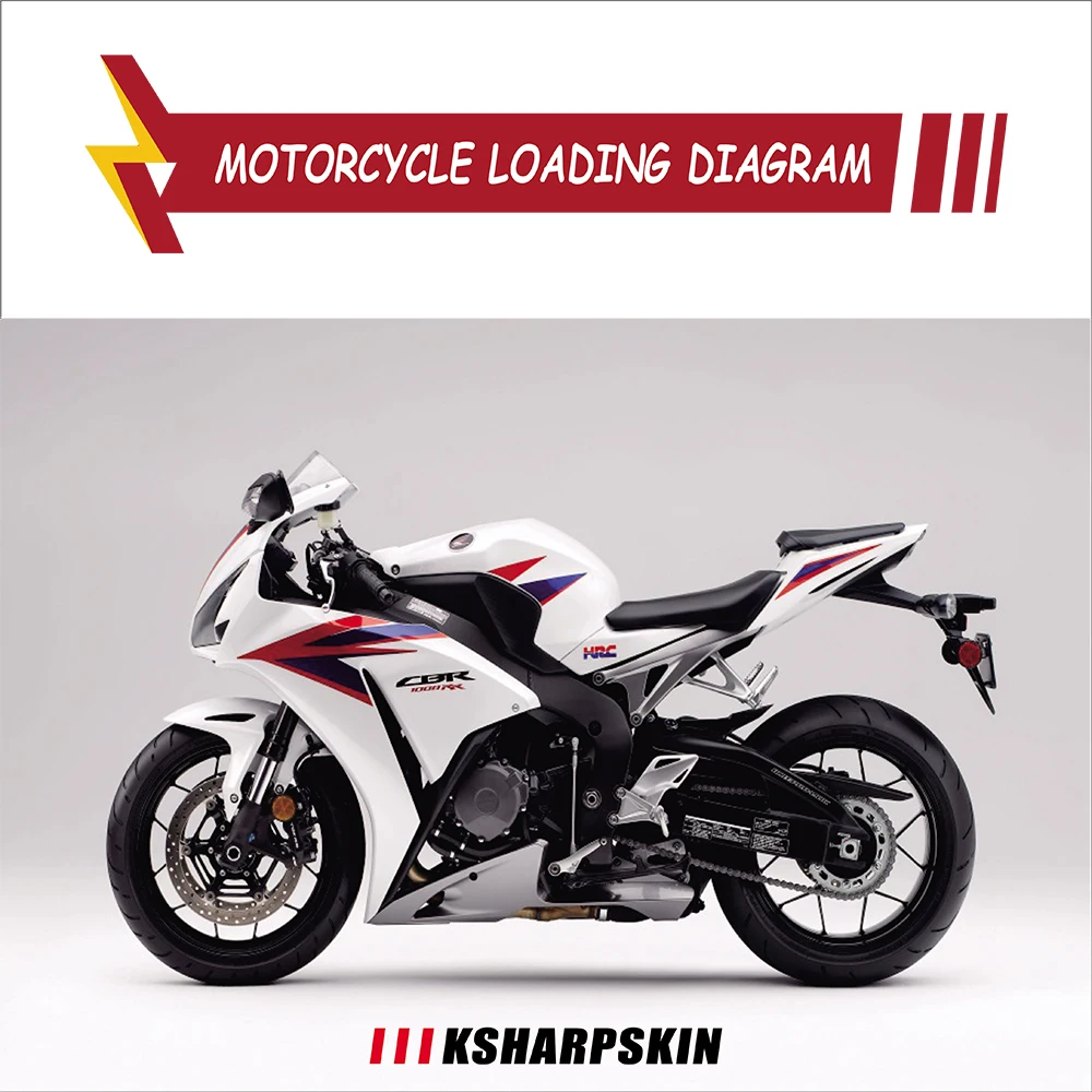 KSHARPSKIN motorcycle sticker fairing reflective vehicle kit decal for Honda CBR1000RR CBR1000 RR 2012