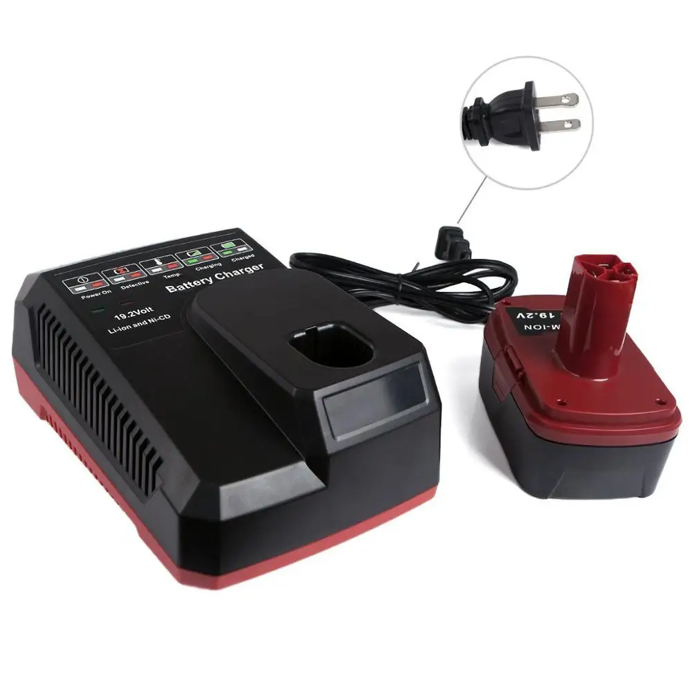 Battery Charger for Craftsman 19.2 Volt Lithium 9.6V to 19.2V NiMH C3 DieHard XCP Ni-Cd battery charger