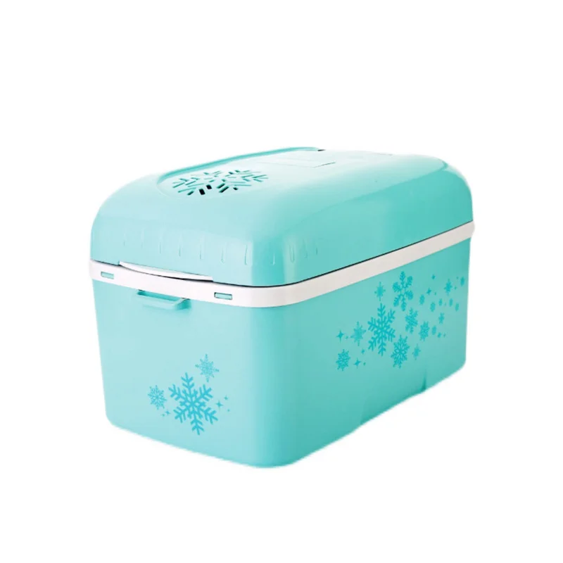 6L ตู้เย็นแช่แข็งเล็กตู้เย็นรถแบบพกพาตู้เย็นอัจฉริยะอุณหภูมิควบคุมการเก็บรักษาเครื่องสำอางและเครื่องทำความร้อน BX46