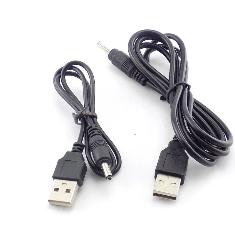 3,5mm Mirco USB Ladekabel Netzteil Adapter Ladegerät Taschenlampe für Kopf lampe Taschenlampe licht 18650 Akku E14