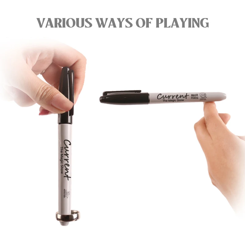 Seven-in-one magic pen electromagnetic cannon pen close-up magic props multi-function signature pen magic skills idea floating