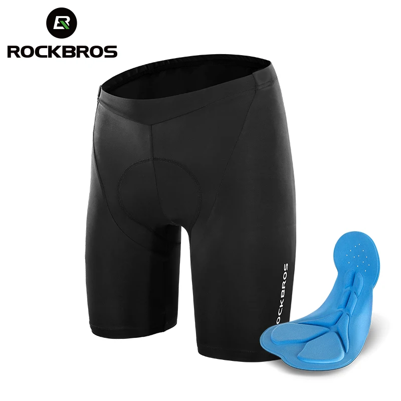 ROCKBROS Unisex Cycling Shorts Pro Bike Team Summer Cycling Short Tights Bicycle MTB Road Bike Trousers Bib Shorts 3D Gel Pad