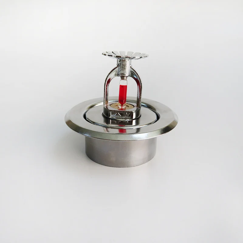 Coperchio per irrigatore antincendio da incasso retrofit DN15 piastra da incasso elettrolitica per coperchio decorativo regolabile per irrigatore antincendio