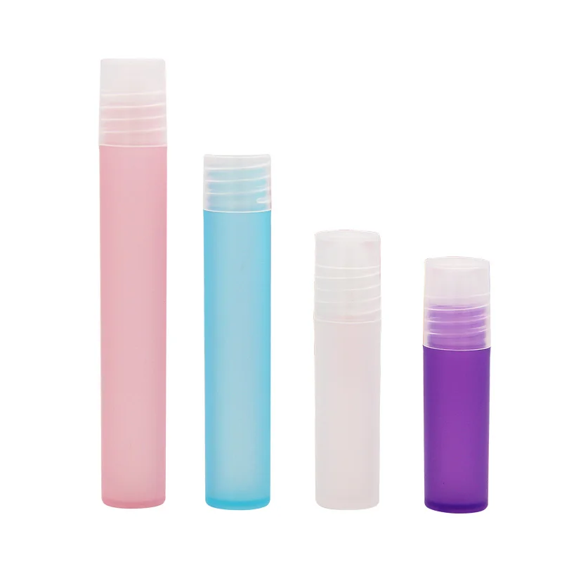 

10pcs 3ml 5ml 8ml 10ml Roll On Plastic Bottles For Essential Oil Perfume Small Roller Vial Container Travel Test Sample Bottle