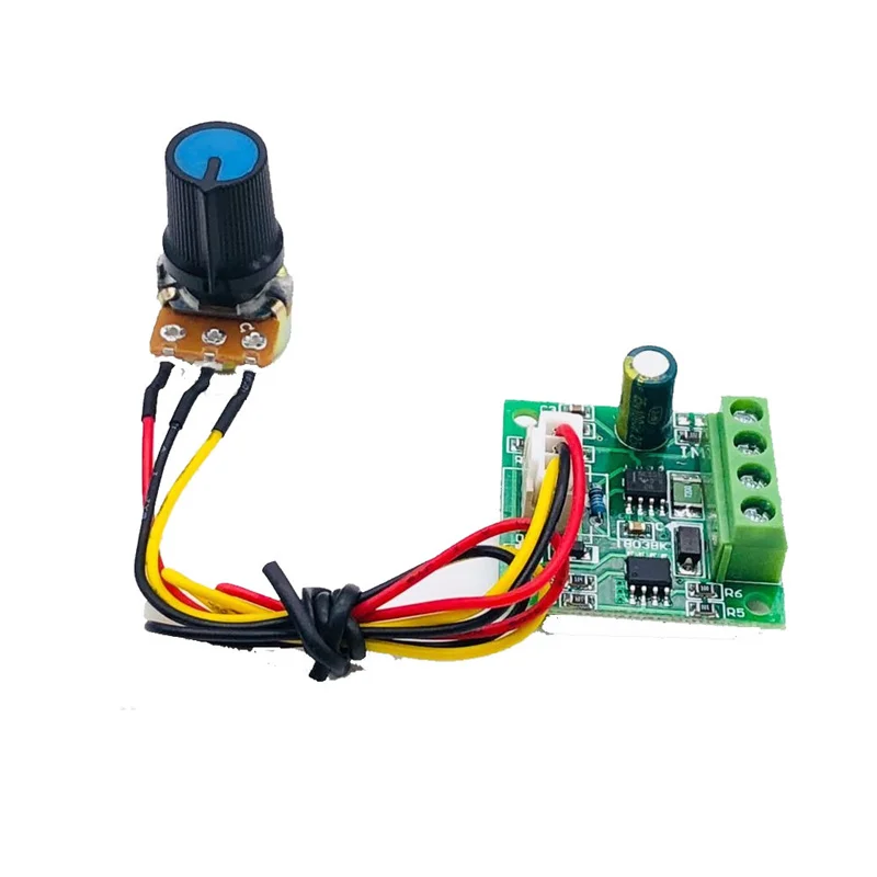 DC PWM Motor Speed Controller 1.8V 3V 5V 6V 12V 2A Automatic Regulator Governor Speed Control 15V Power Supply with Potentiomer