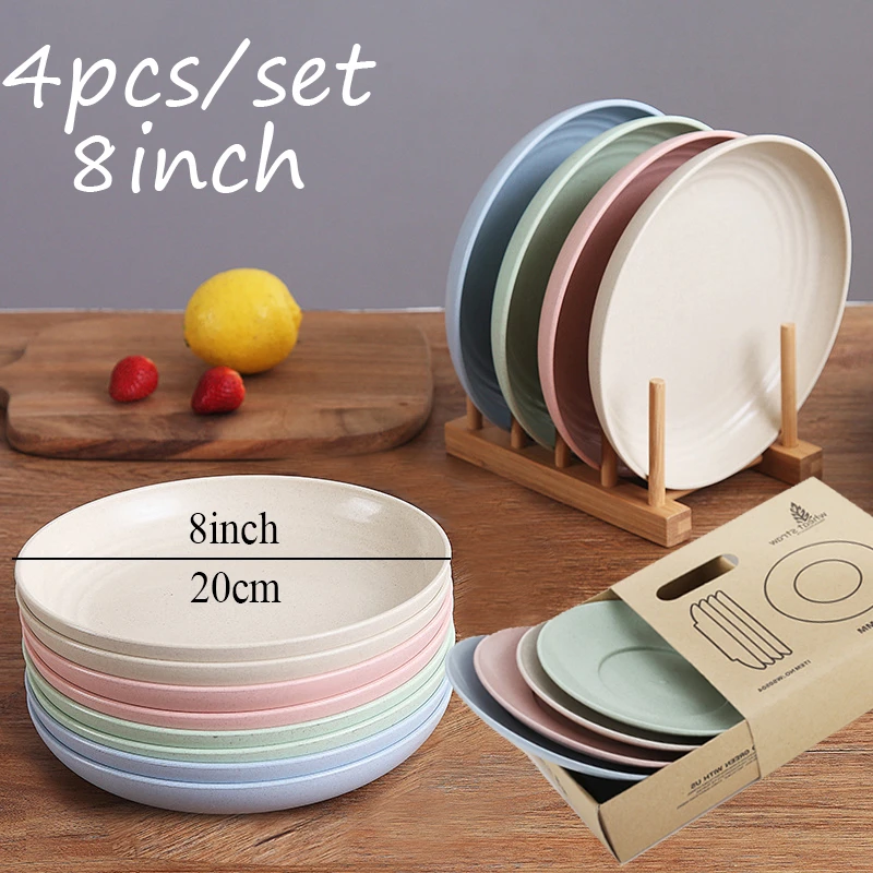 

Hot Sale 8-inch Plate Fruit Dish Dessert Tableware Popular Salad Plate Sushi Spaghetti Steak Salad Container Creative Fruit Dish