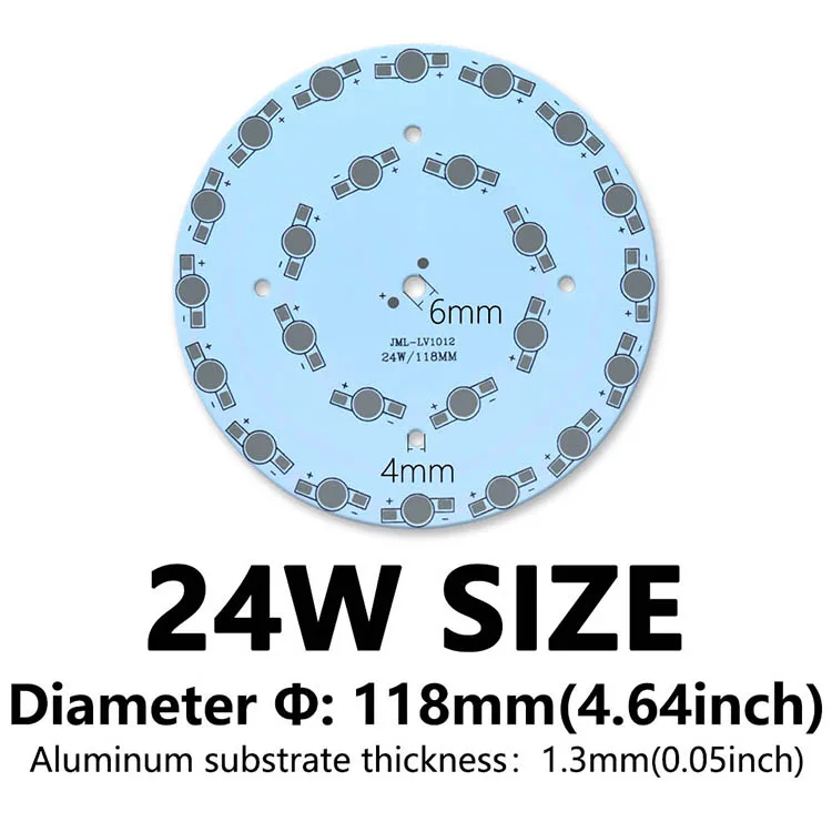Dissipateur Aluminium Pour LED SMD 1W/3W/5W – Lot De 10, Neuf