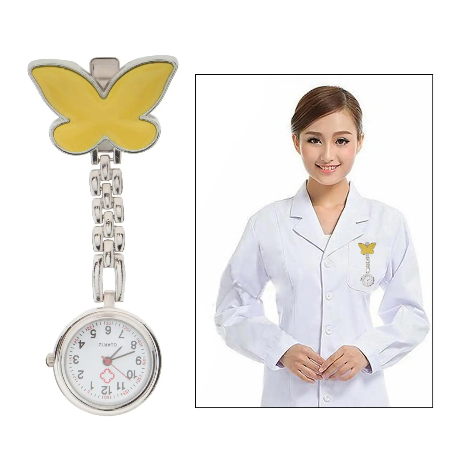 Nurses Watch Clip on Nursing Watch Pocket Brooch Fob Nurse Doctor Watch