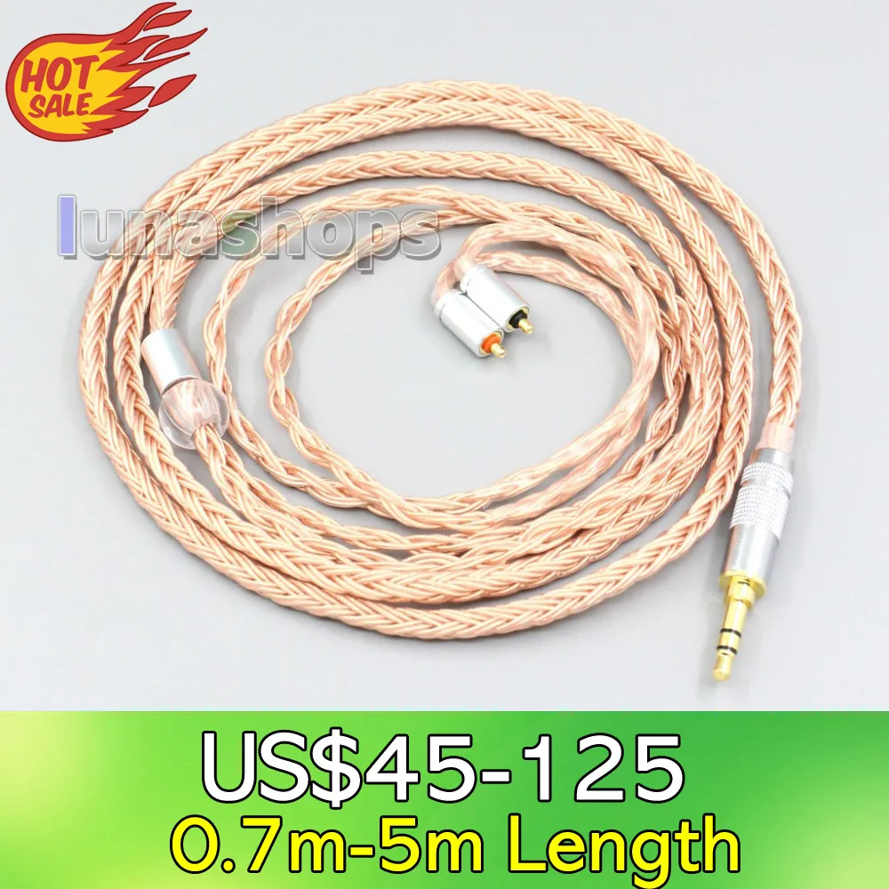 

LN006737 2.5mm 3.5mm XLR Balanced 16 Core 99% 7N OCC Earphone Cable For UE Live UE6Pro Lighting SUPERBAX IPX