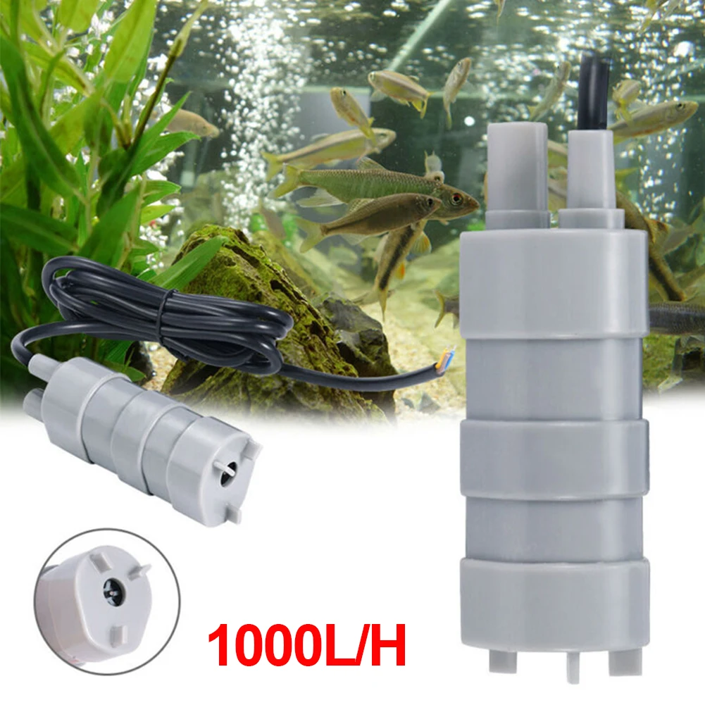 12V Submersible Water Pump Camper Motorhome High Flow Whale Pump 1000L/H 5M High Quality Durable Engineering Plastics Pump