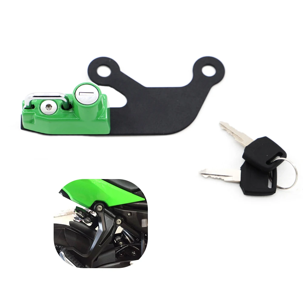 Right Side Motorcycle Helmet Lock Anti-Theft For Kawasaki Ninja 650 2017- Z650 2017-