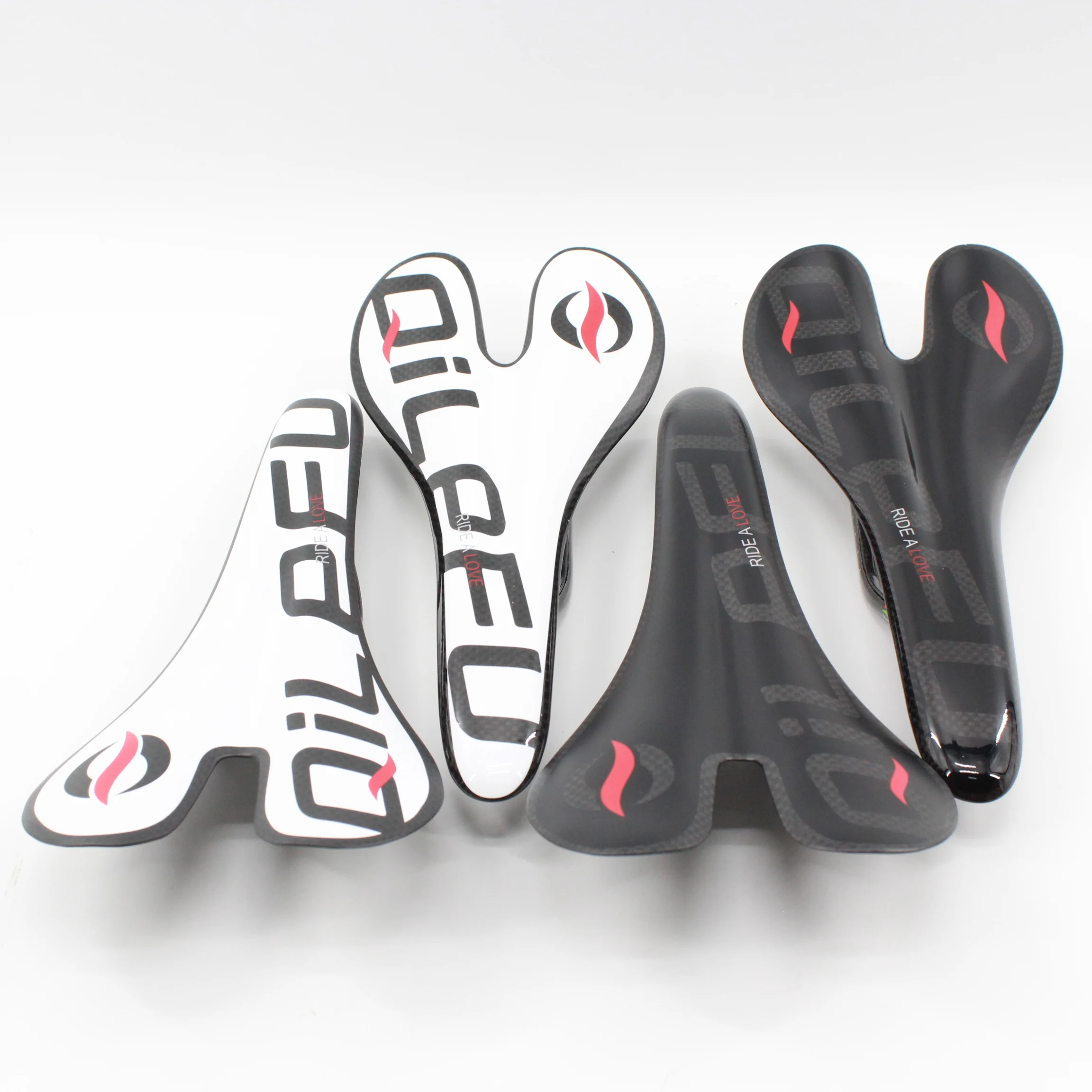 QILEFU-Mountain Bicycle Carbon Fiber Saddle Front Seat Gloss Matt Road Bike MTB Light Parts 3K Full Carbon New Light