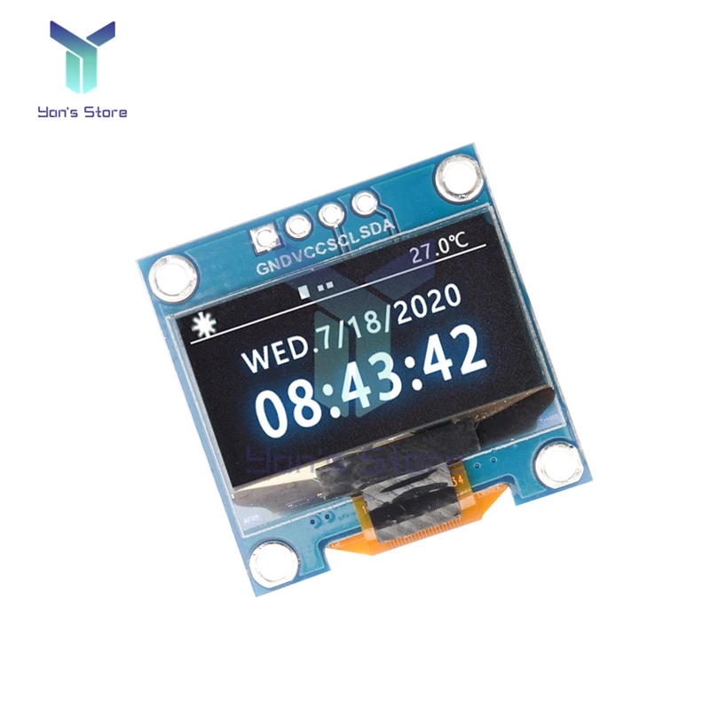 4 Pin 0.96 Inch OLED SSD1315 Driver 128X64 LCD LED IIC Serial Screen Module Superior Quality Original Module For ARDUINO