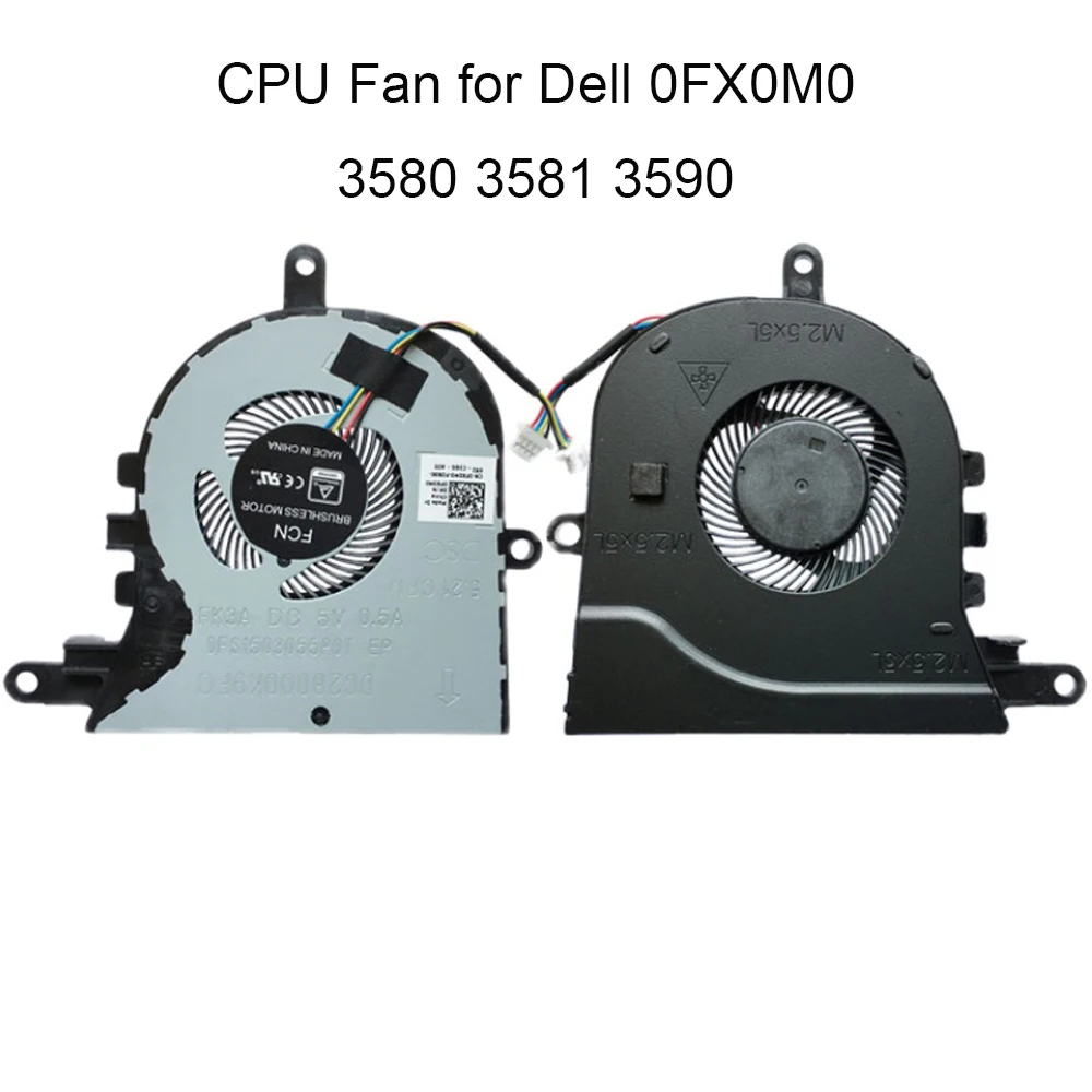 New FX0M0 Computer Fans for Dell Inspiron 3580 3581 Latitude 3590 E3590 L3590 CPU cooling cooler Radiator CN-0FX0M0 DC28000K9F0