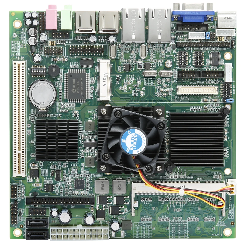 Mini Itx placa-mãe integrada 1.0GB DDR2 memória integrada Intel Core Duo T2500 CPU 1 * pci