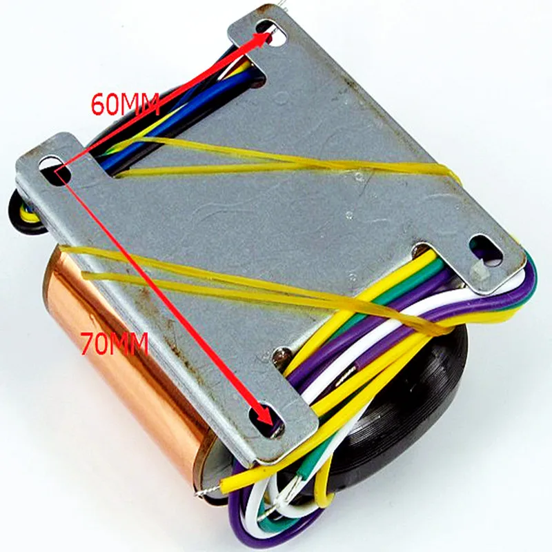 Transformador de Audio para preamplificador de tubo, adaptador de corriente de 50VA, 50w, CA 0-230V-250V + 6,3 V + 6,3 V, r-core