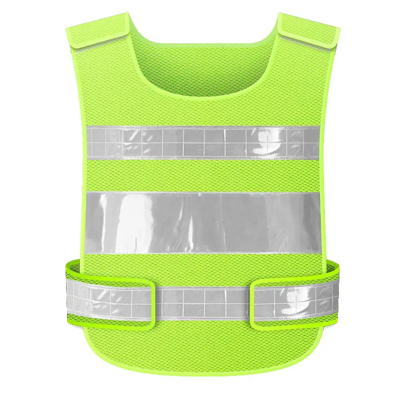 Adjustable Safety Vest Reflective Jacket Security Waistcoat Vest Black