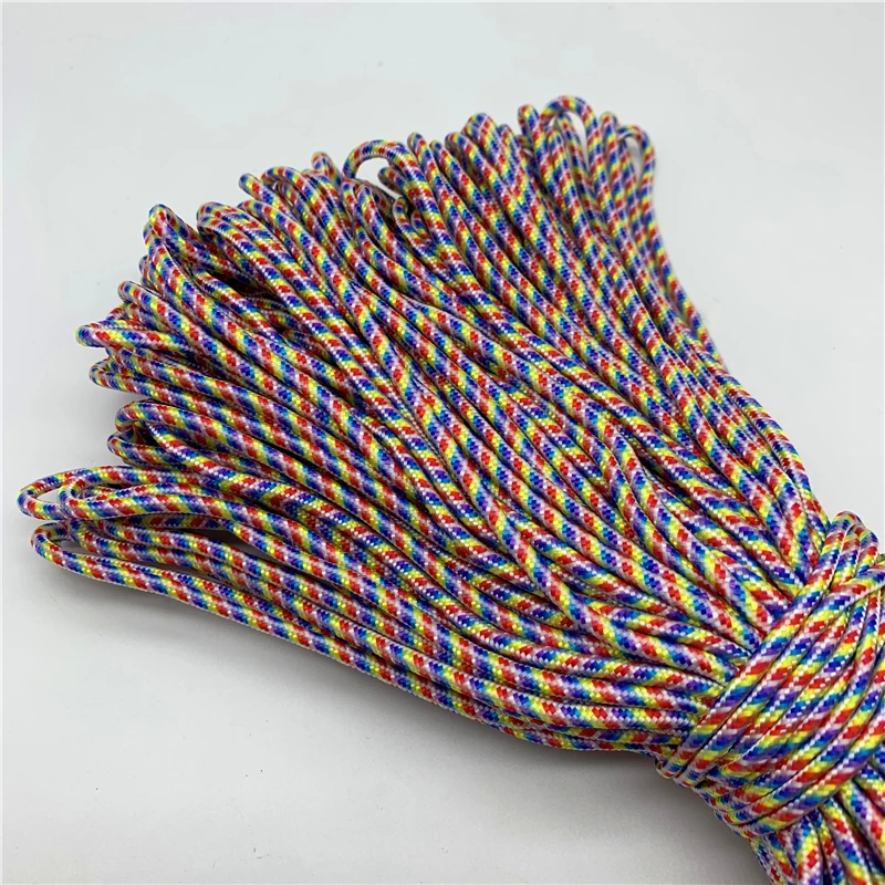 10yards/Lot 3mm Cord Rope Parachute Lanyard Rope For Climbing Camping Survival Equipment Paracord Bracelet Mask Lanyards