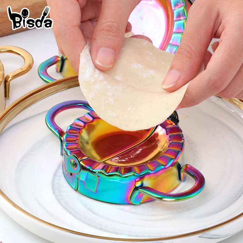 Dumpling Making Steel Stainless Dumplings Mold Pastry Portable Kitchenware Dough Cutter Kitchen Utensils Eco-Friendly Easy
