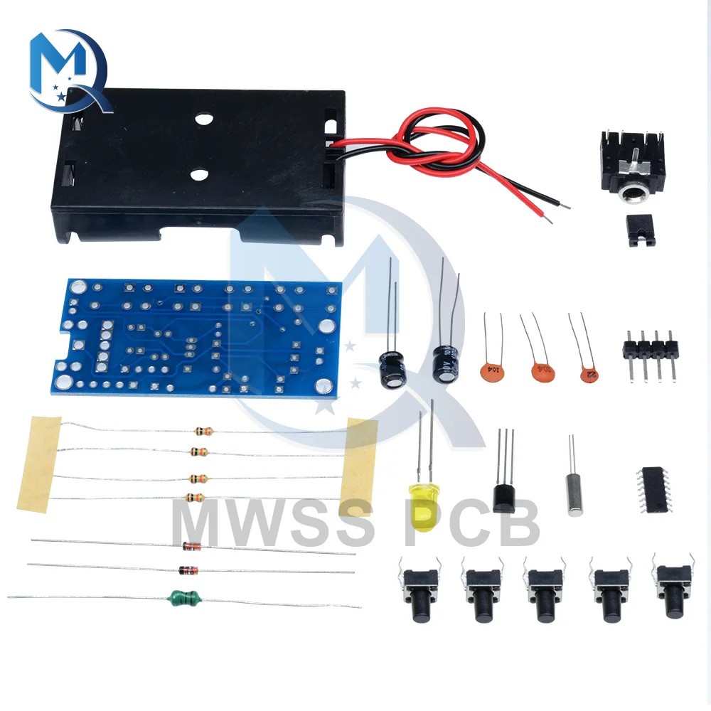 ワイヤレスステレオラジオおよび受信機送信機,1.8〜3.6 V,FMラジオキット,76MHz〜108MHz,diy mp3 mp4プレーヤー用,ポータブル