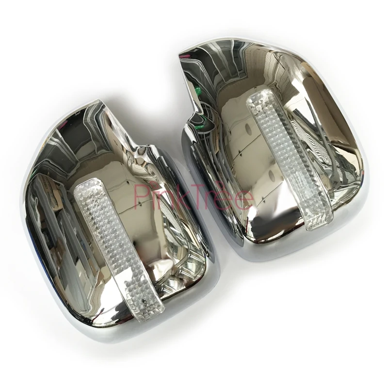 1998-2007 Accessory For Toyota Land Cruiser 100 LC100 For Lexus LX470 Chrome Side Wing Mirror Cover With LED Lamp Tuning