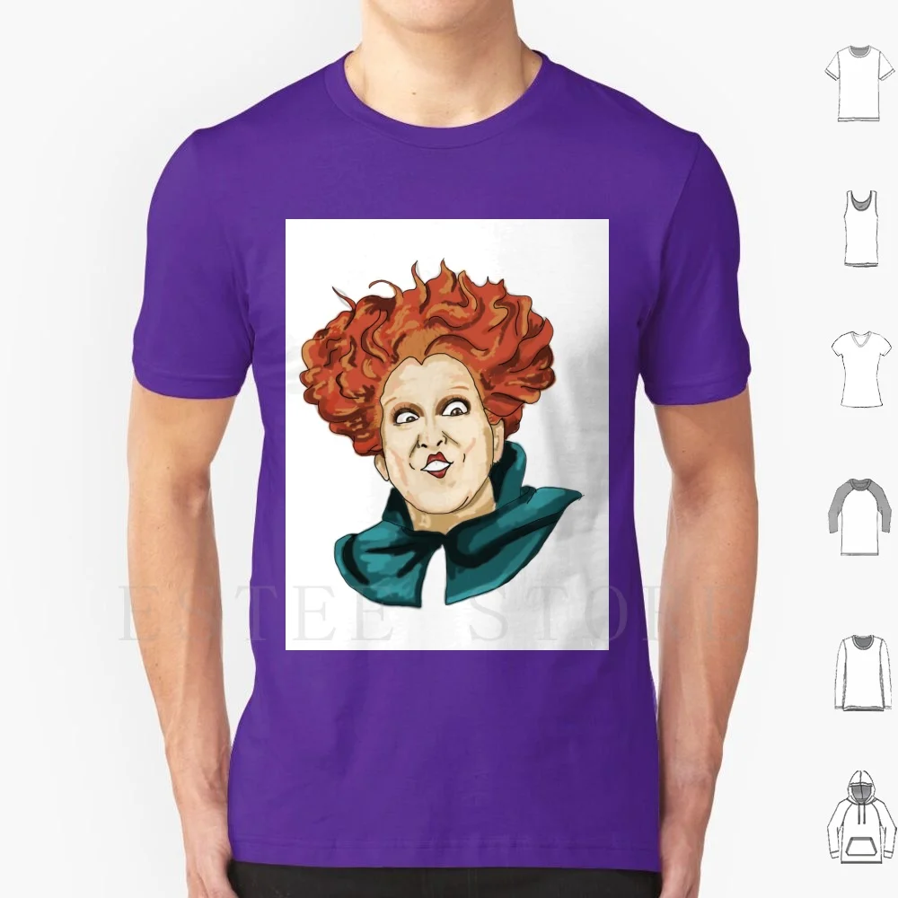 

Winifred 'winnie' Sanderson T Shirt DIY Big Size 100% Cotton Winifred Sanderson Digital Illustration Winnie Winnie Sanderson