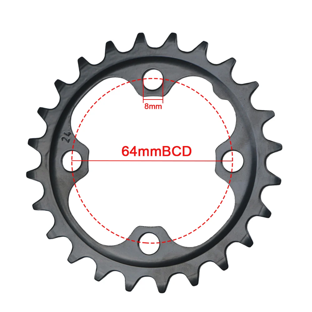 64BCD MTB Bike Crankset Chainring 10/11 Speed 22T 24T 26T 64 BCD Bicycle Repair Chain Ring Replace Parts for SHIMANO deore sram