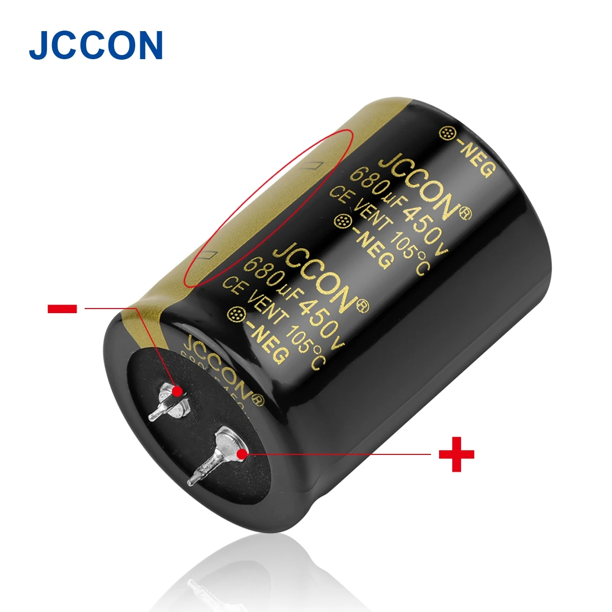 2Pcs JCCON Audio Electrolytic Capacitor 450V 100UF 150UF 180UF 330UF 470UF 820UF For Audio Hifi Amplifier High Frequency Low ESR